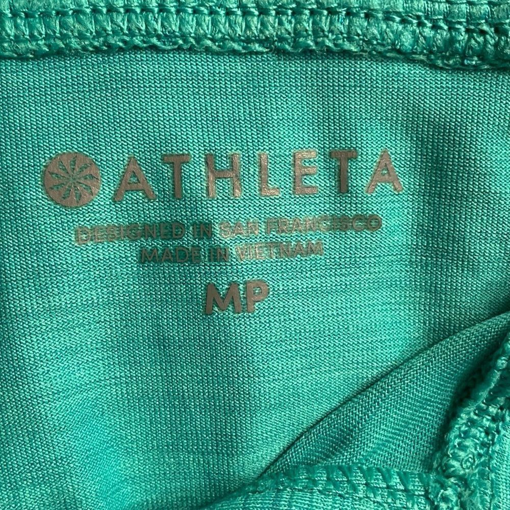 ATHLETA Crosscurrent UPF Jacket High Teal Green Women’s Size Medium Petite - Picture 7 of 8